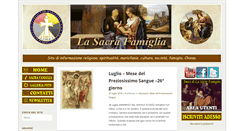 Desktop Screenshot of lasacrafamiglia.it